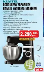 KUMTEL DONDURMA YAPABİLEN HAMUR YOĞURMA MAKİNESİ